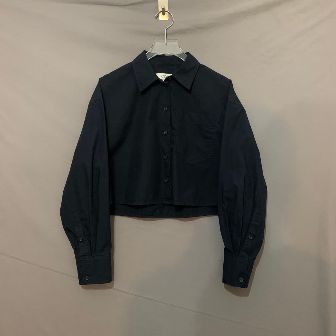 34 COS 코스 포플린 크롭 블라우스 셔츠 상품이미지1