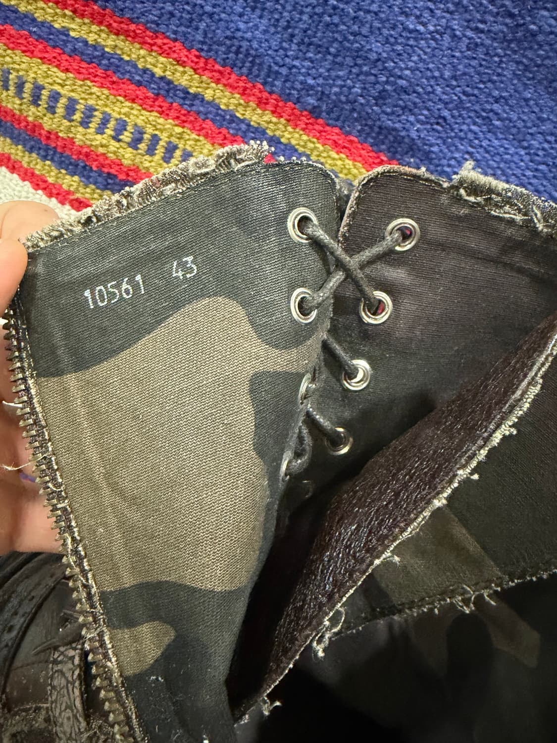 Western lace up grunge boots /웨스턴 그런지 부츠 상품이미지8