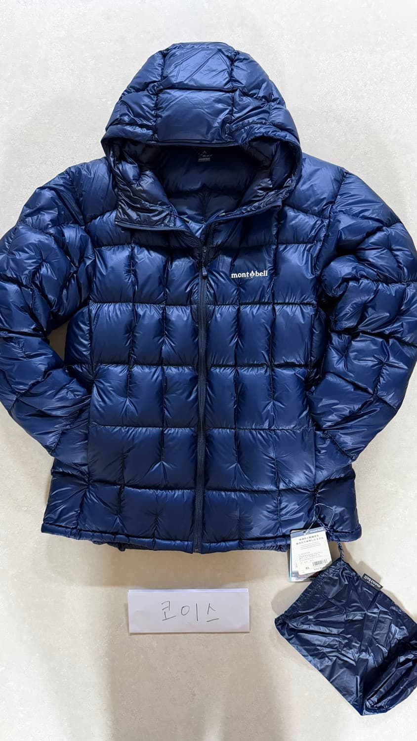 몽벨 플라즈마 1000 알파인 다운 파카 네이비 XL(새제품) 상품이미지1