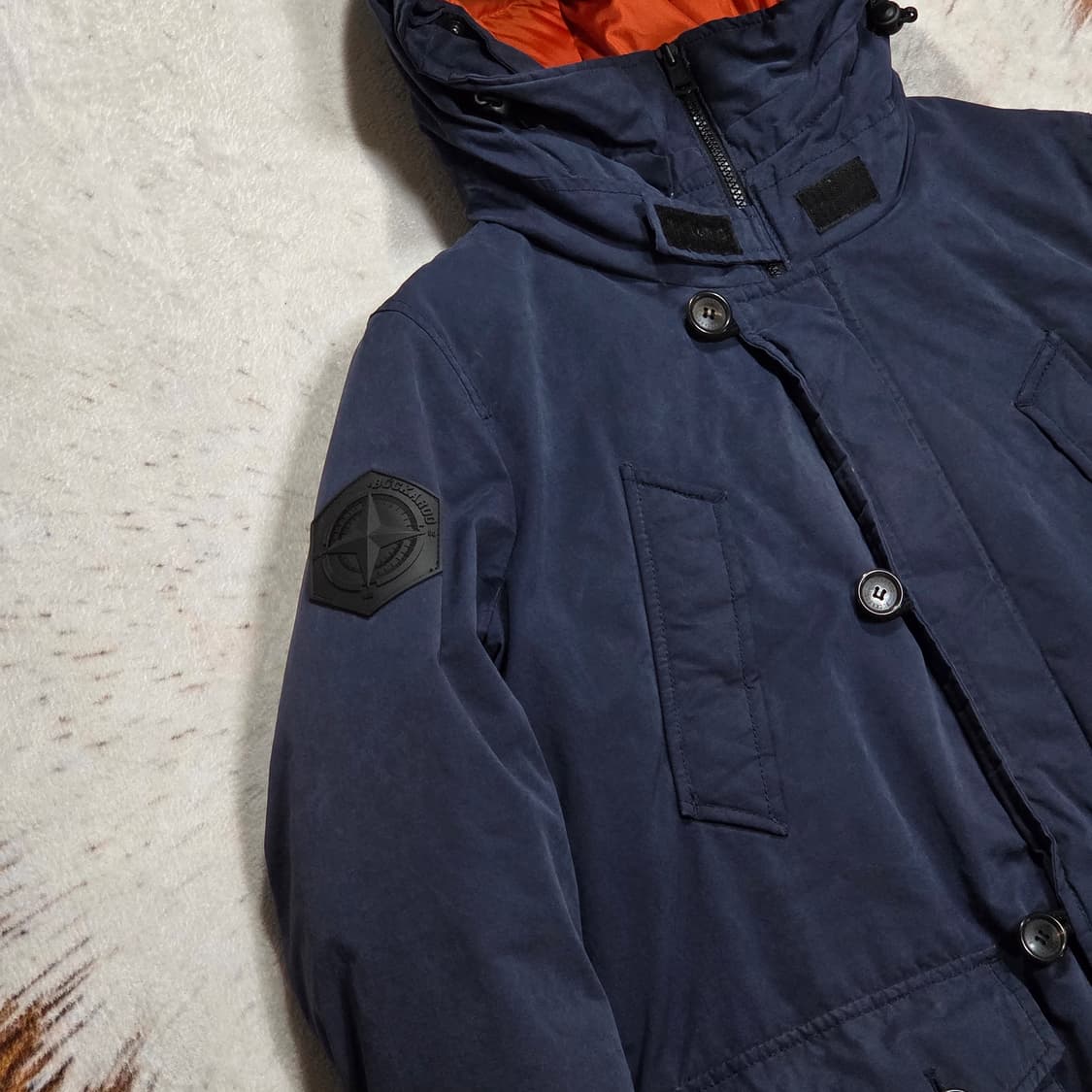 버커루 덕다운 네이비 야상 패딩 상품이미지3