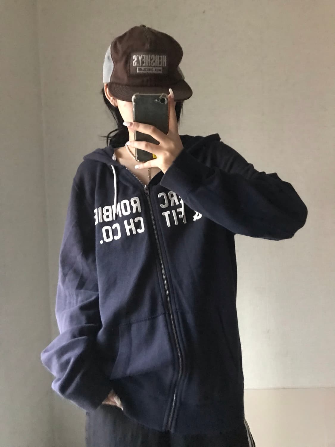 아베크롬비 네이비 후드집업 상품이미지2