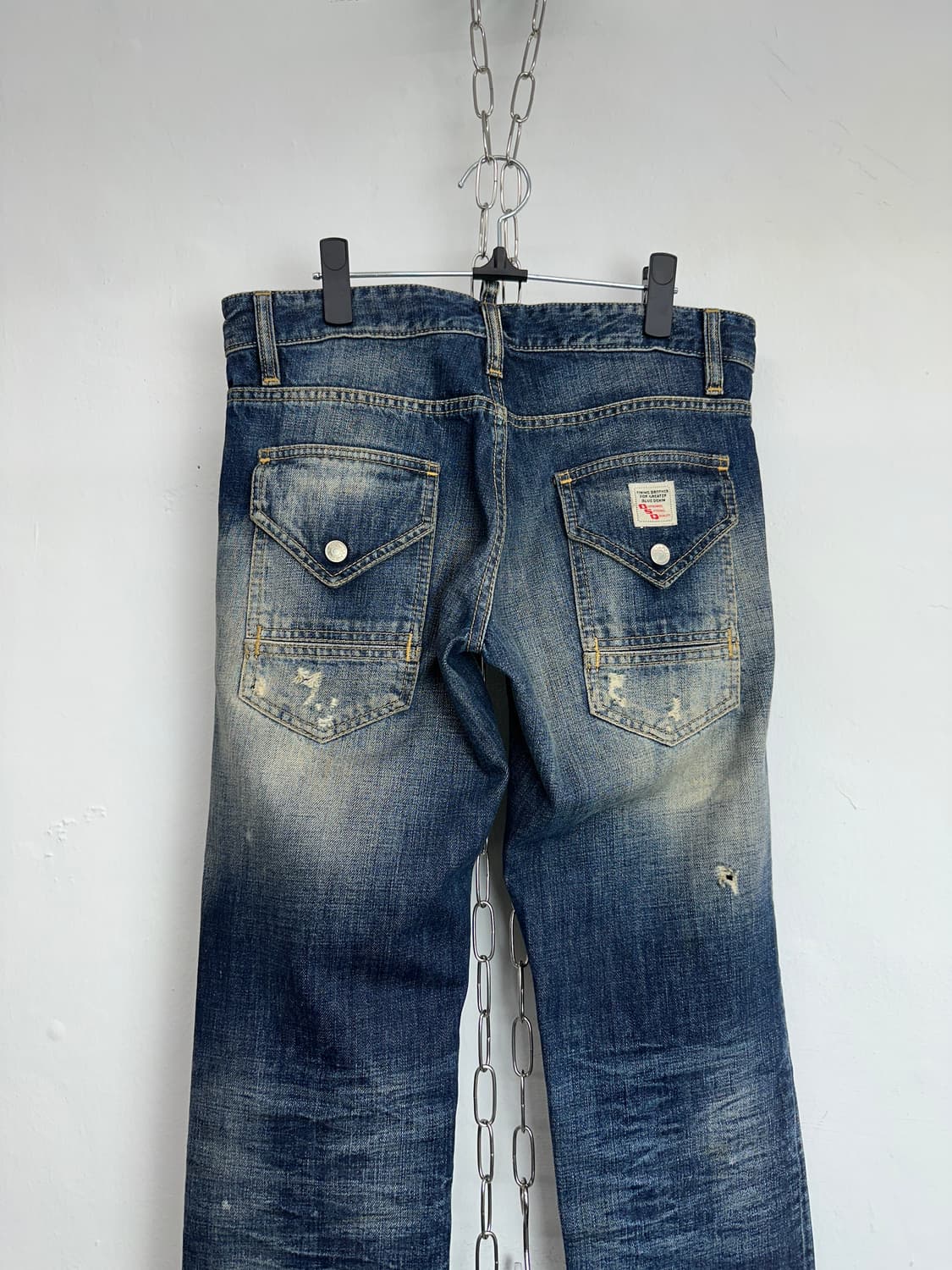 DSQUARED2 Distressed Slim-Fit Patched De 상품이미지9