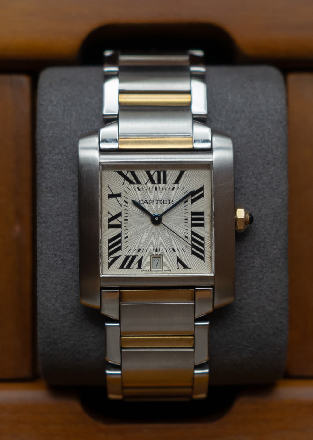 까르띠에 탱크 프랑세즈 라지 콤비 오토매틱 시계 상품이미지1