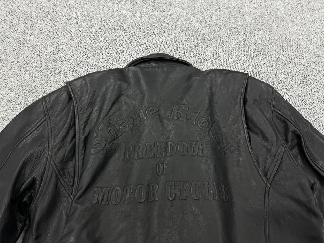 Shane 90s 카우레더 라이더자켓 상품이미지4