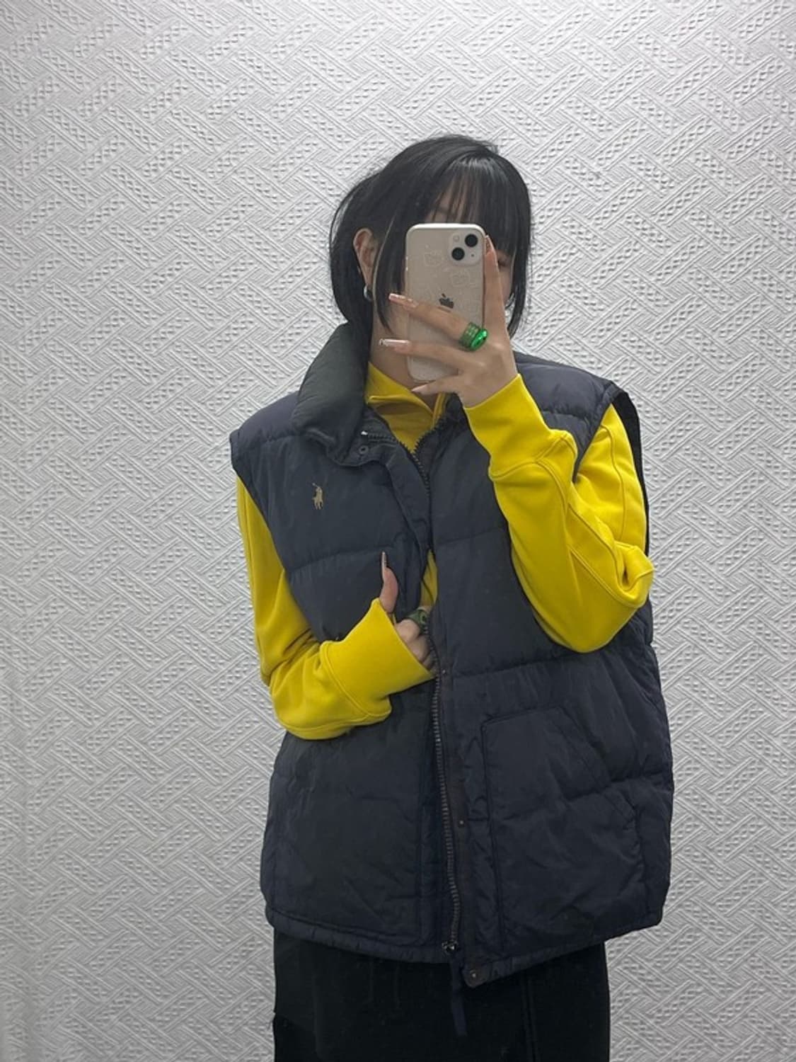 폴로 랄프로렌 모던시크 캐주얼 베이지포니 패딩 조끼 XL C08300 상품이미지1