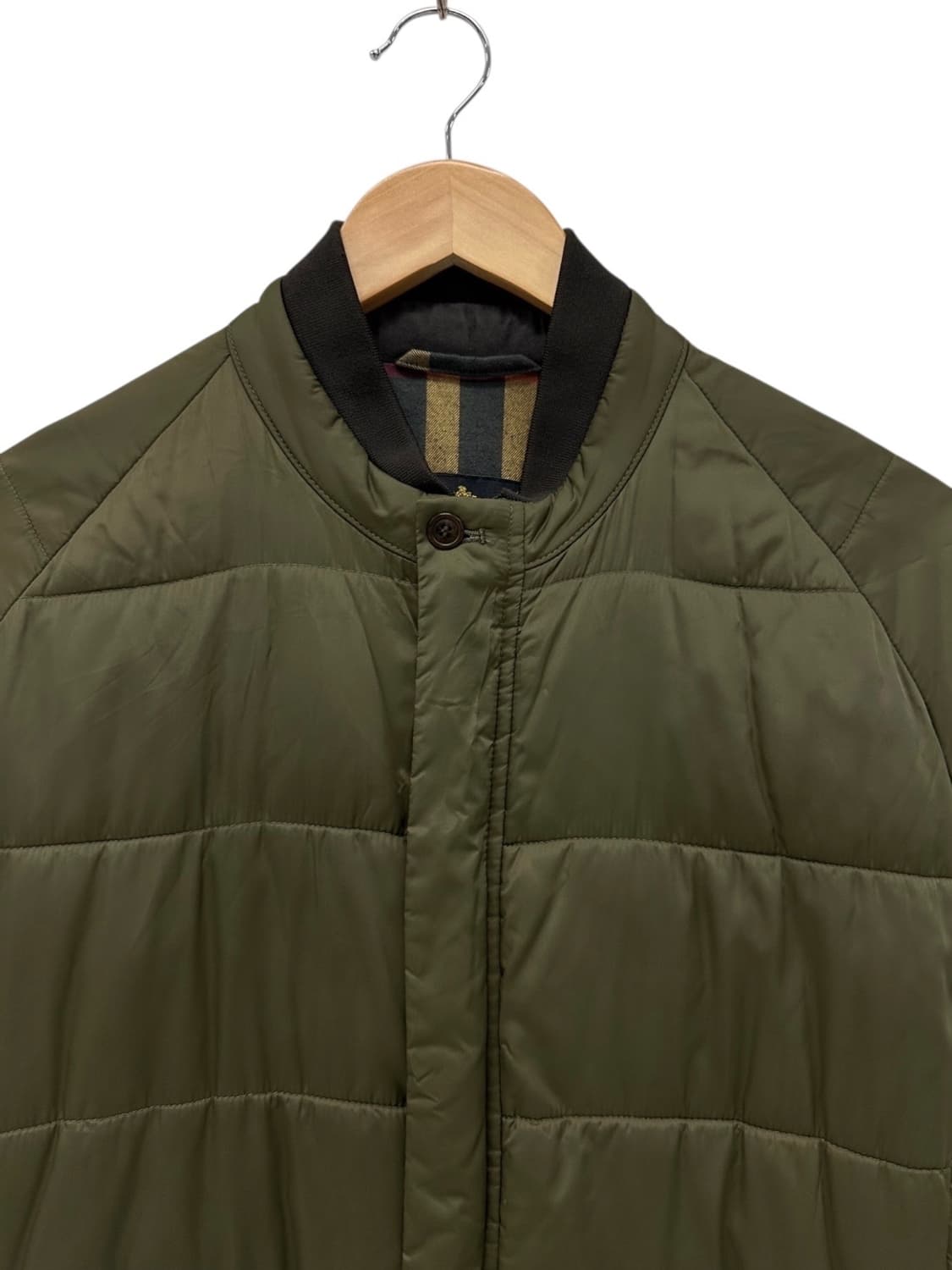 바버 화이버다운 경량패딩 카키 (L)  상품이미지2