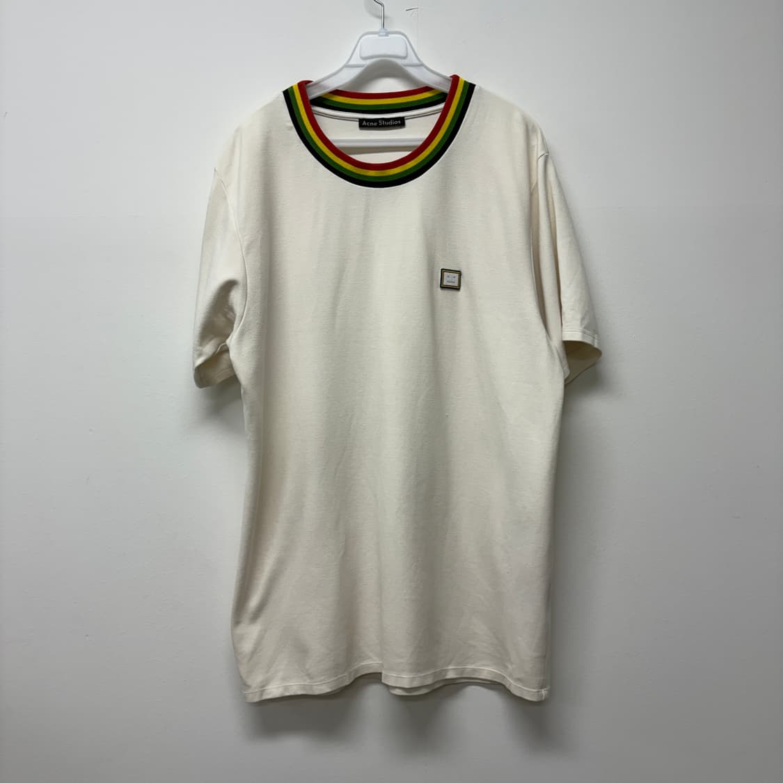 Acne Studios 레인보우 넥 반팔티 L 상품이미지1