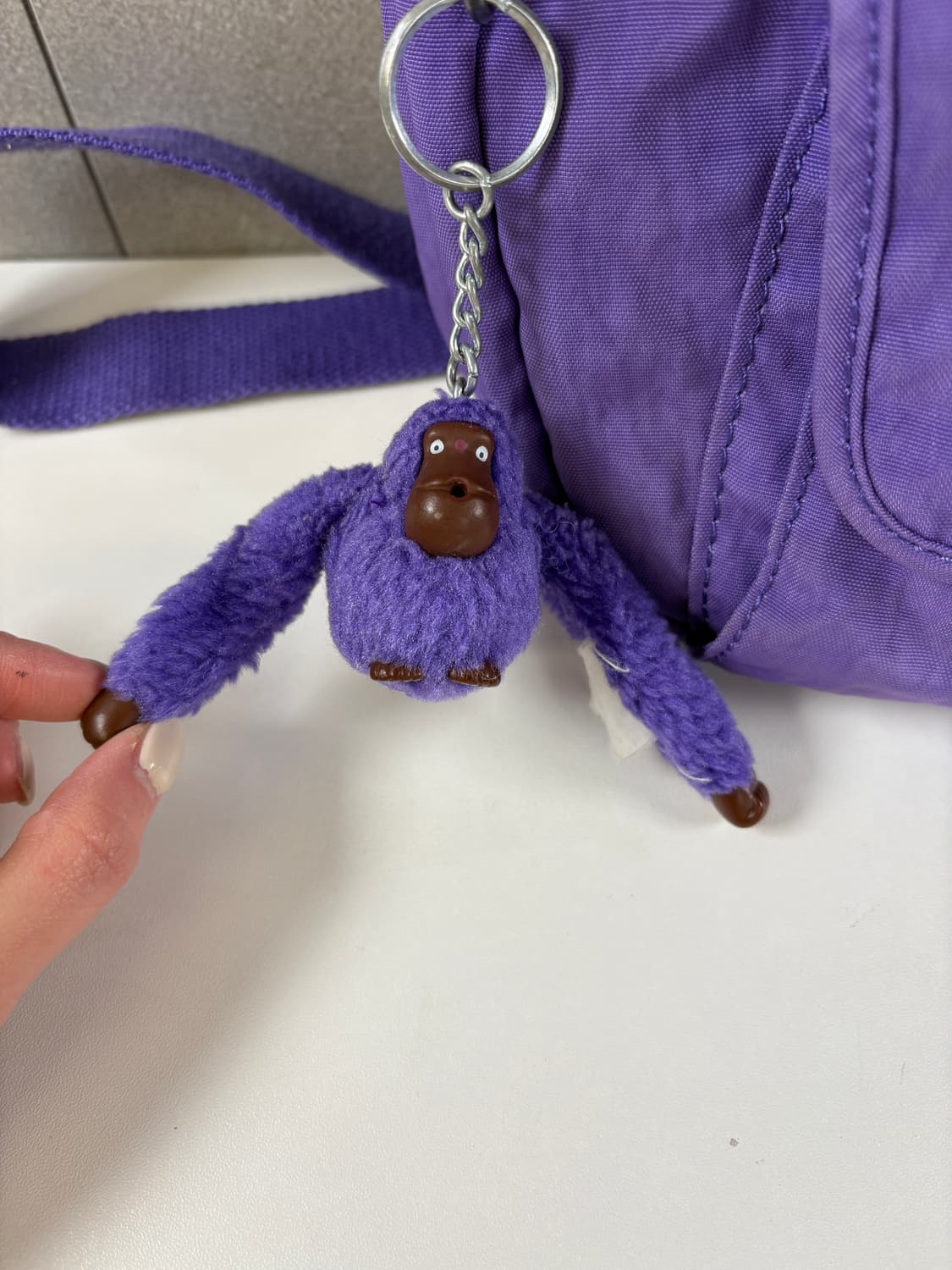 키플링 보라색 숄더 크로스백 가방 y2k 상품이미지3