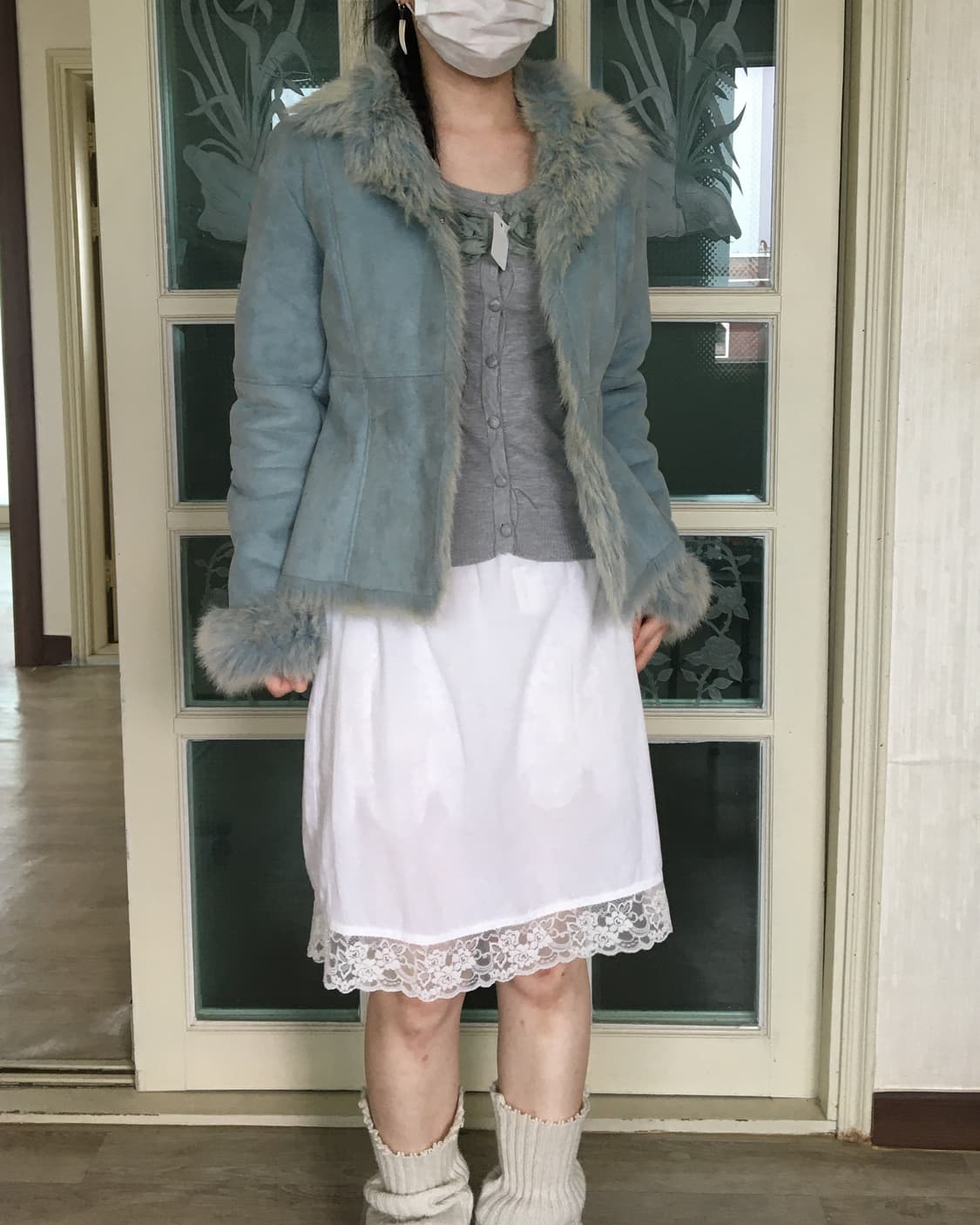 Fake fur blue mustang 상품이미지7