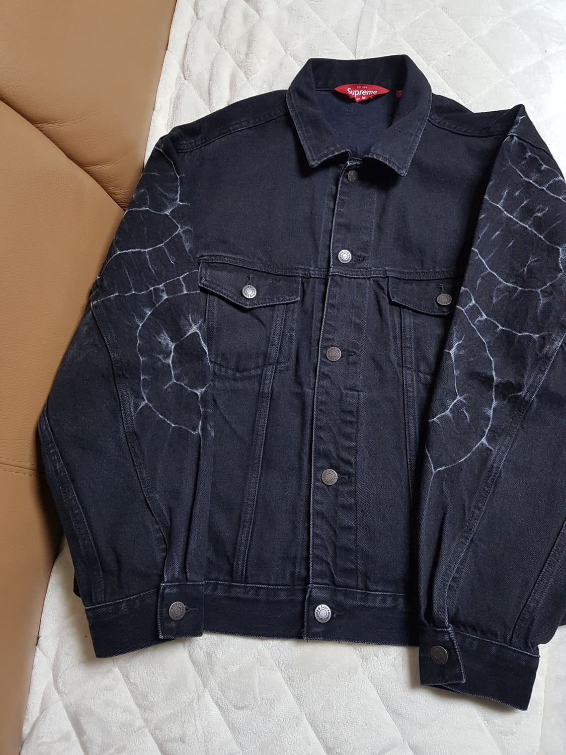 슈프림 시보리 데님 트러커 자켓 블랙 23SS 상품이미지1