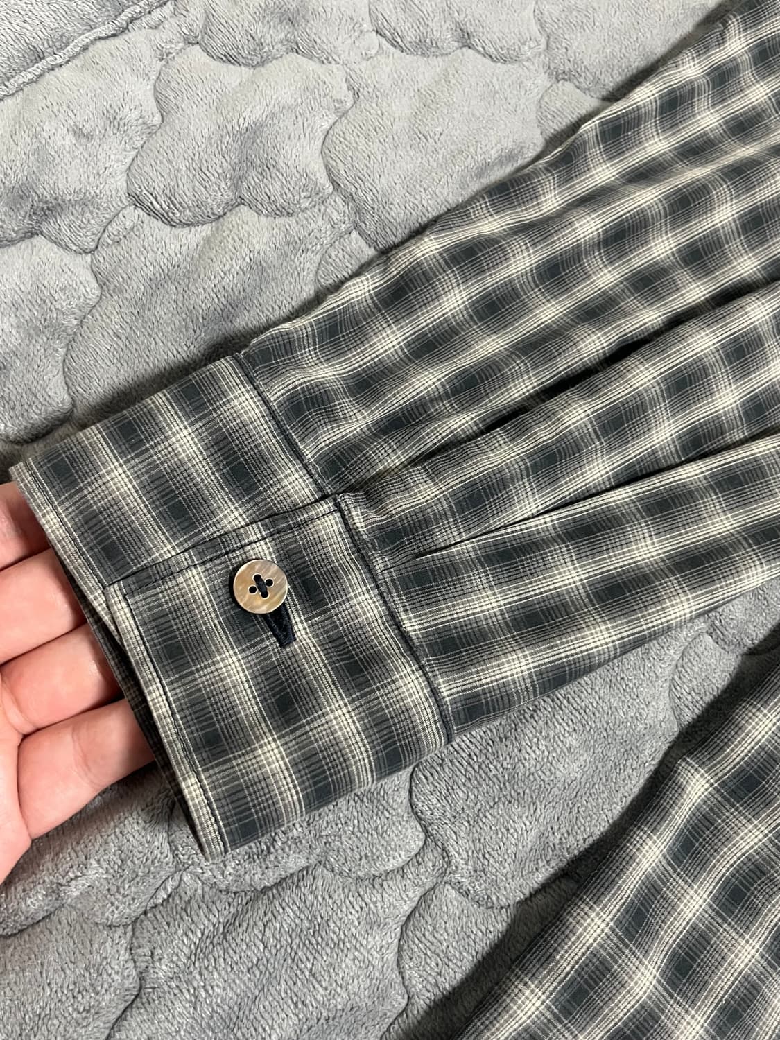URU 우르 도쿄 플란넬 체크 셔츠 1size 상품이미지5