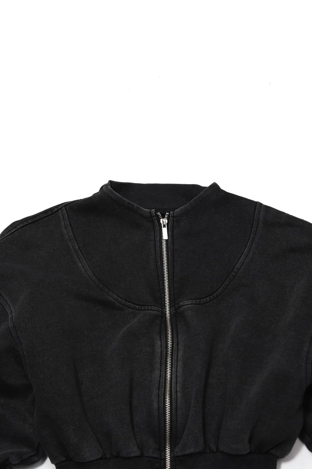 ZARA 크롭 코튼 워싱 점퍼 women Free 상품이미지3