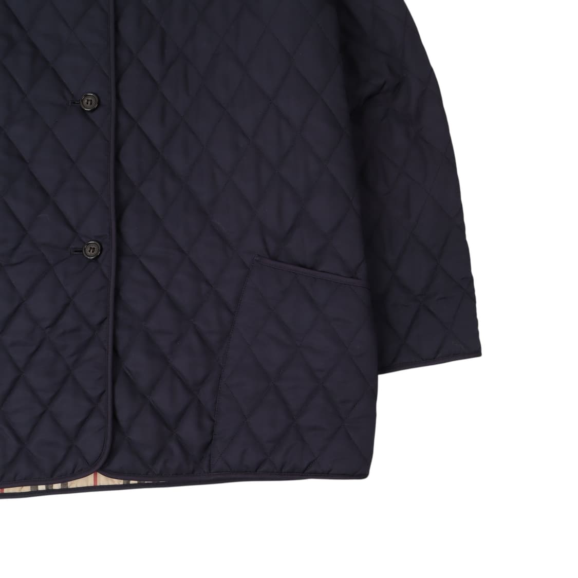 버버리 네이비 노바체크 라이너 퀄팅 자켓 상품이미지3