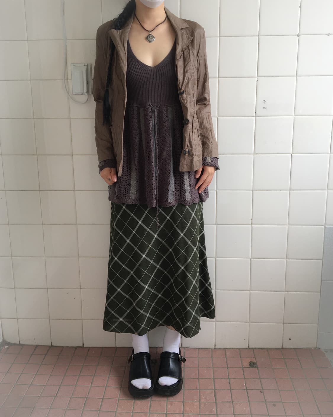 Pattern point glossy jacket 상품이미지6