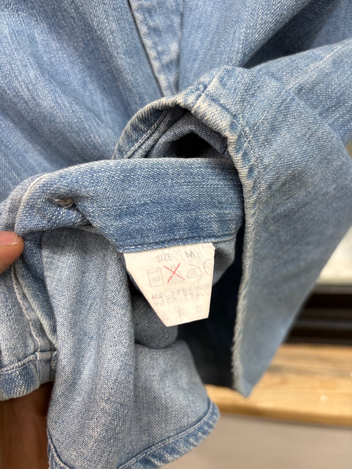 00s Levis 리바이스 빈티지 투포켓 데님 베스트 셔츠 상품이미지6
