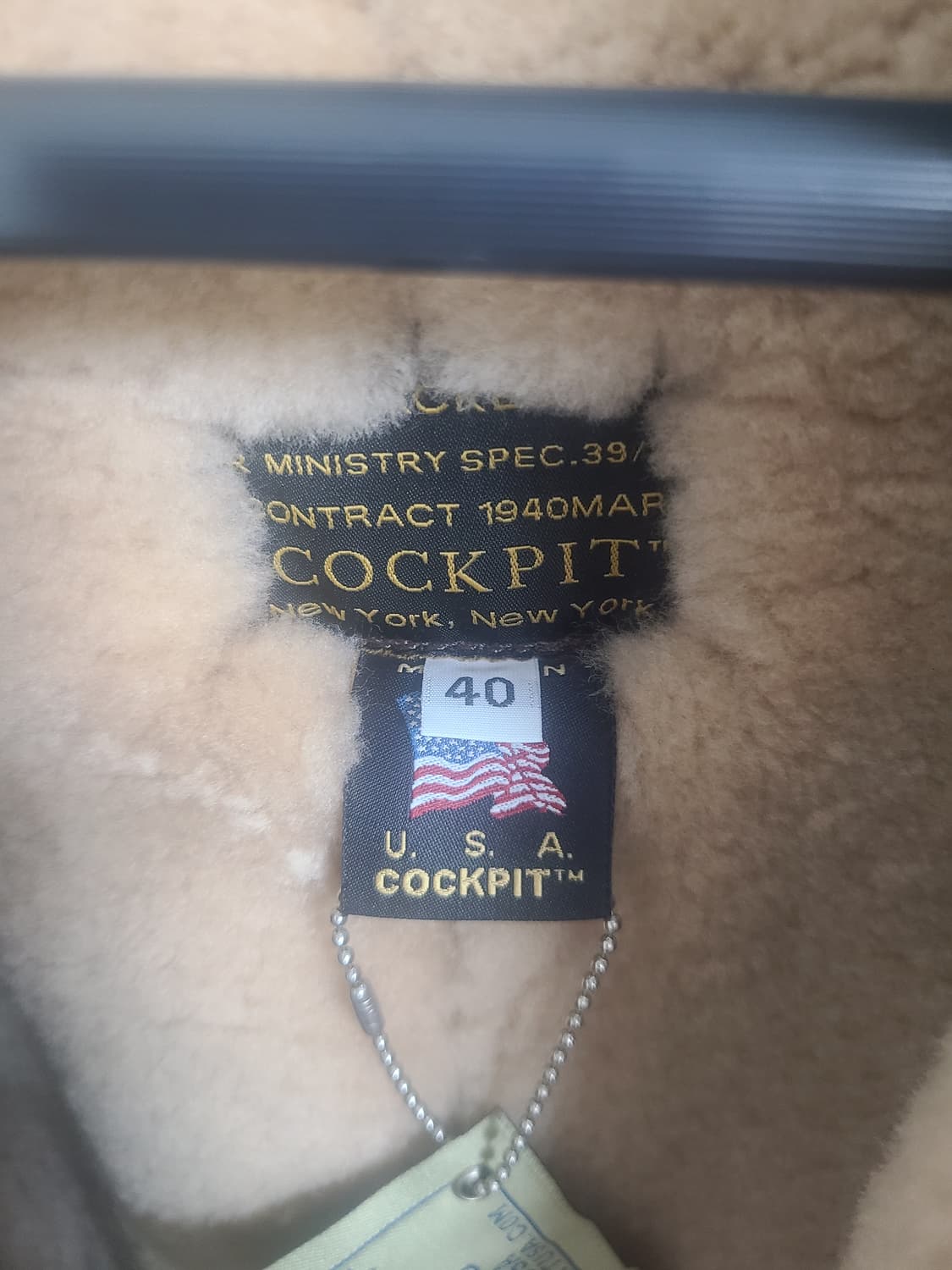 콕핏 cockpit 톰하디 무스탕 40사이즈 판매합니다 상품이미지4