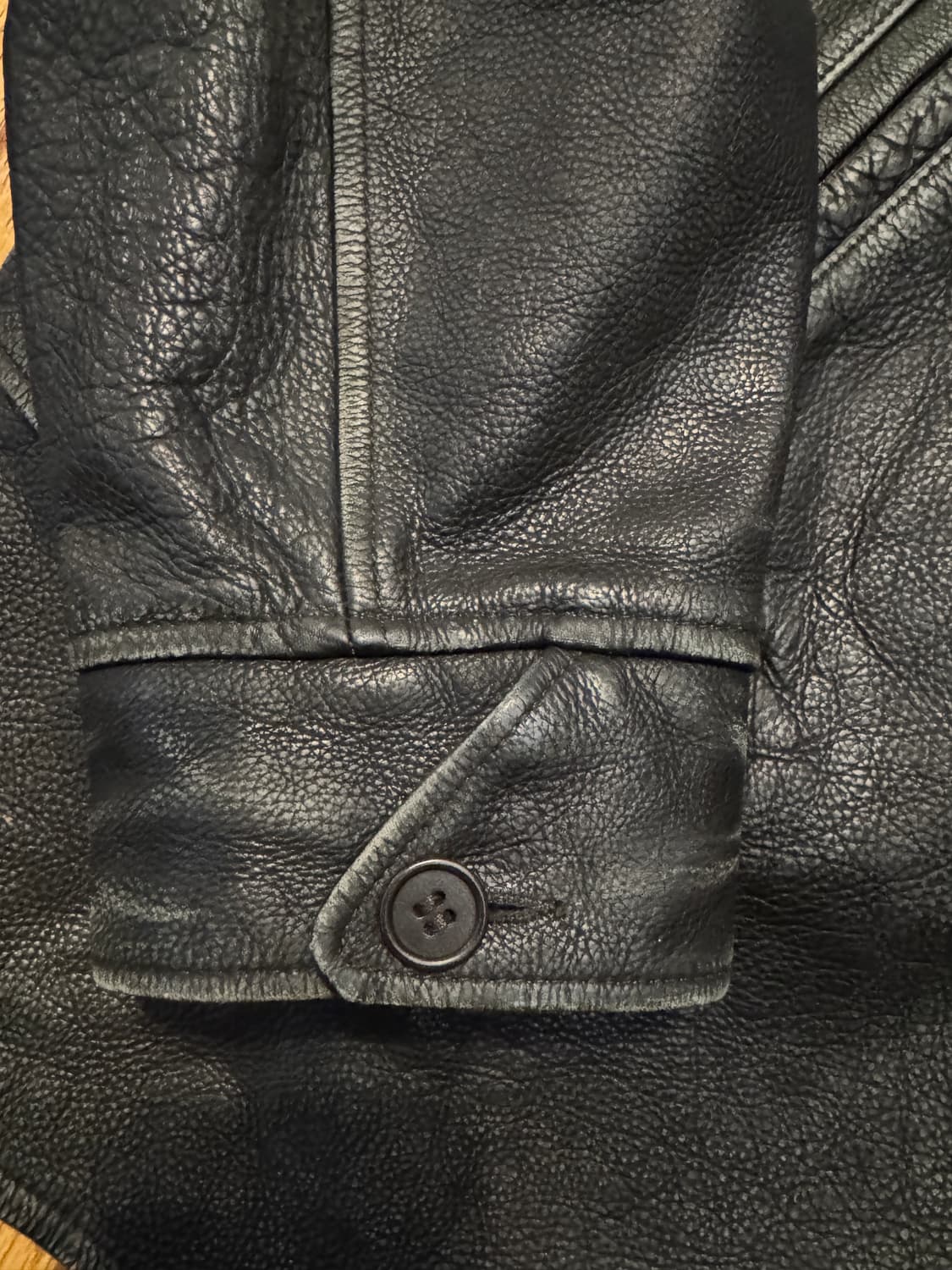 RRL 더블알엘 카우레더 카 코트 상품이미지4