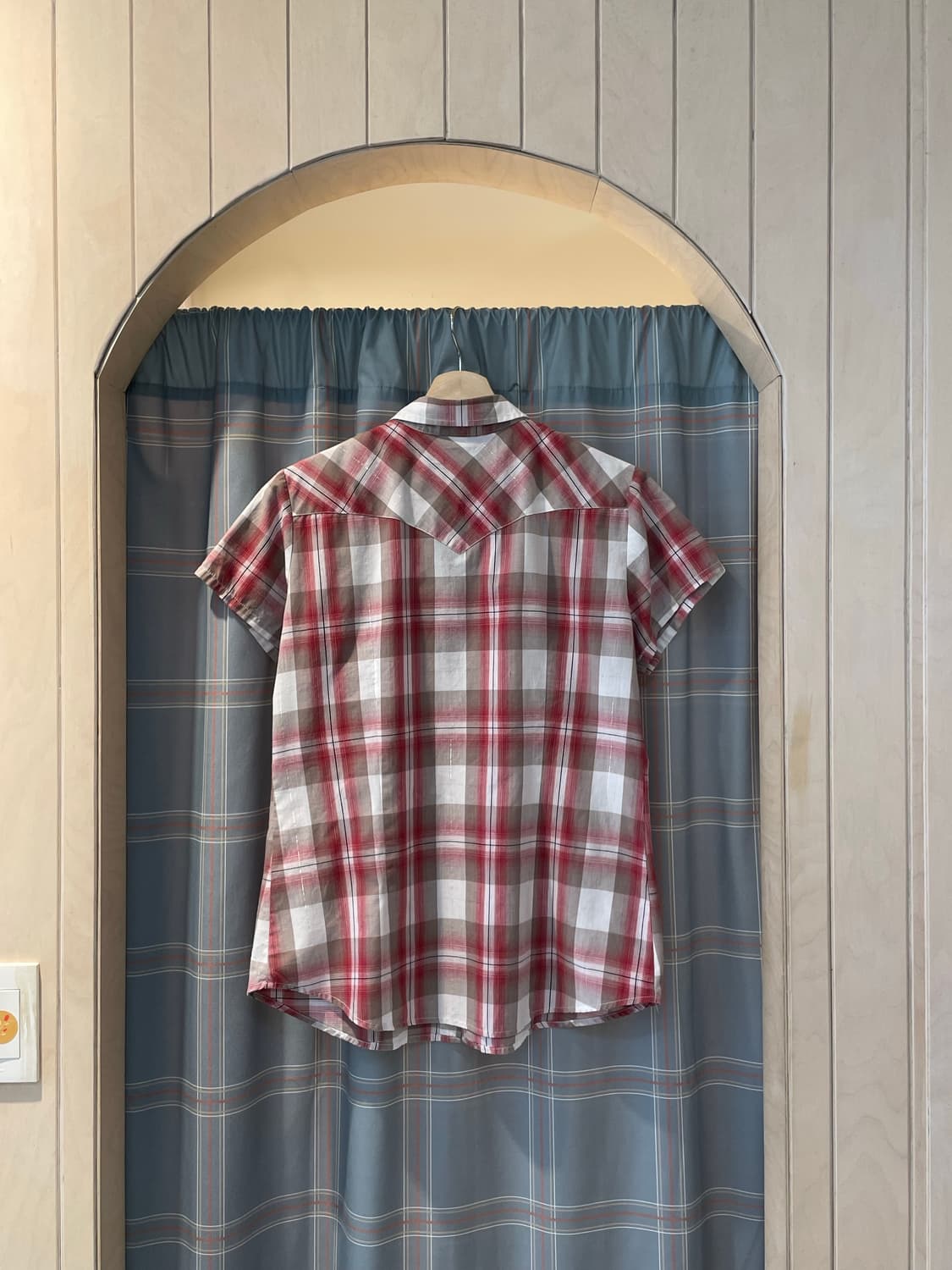 일본빈티지 체크웨스턴셔츠 상품이미지4