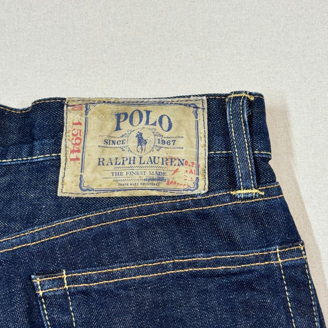 32inch) 폴로 랄프로렌 클래식 807 스트레이트 데님 청바지 상품이미지3