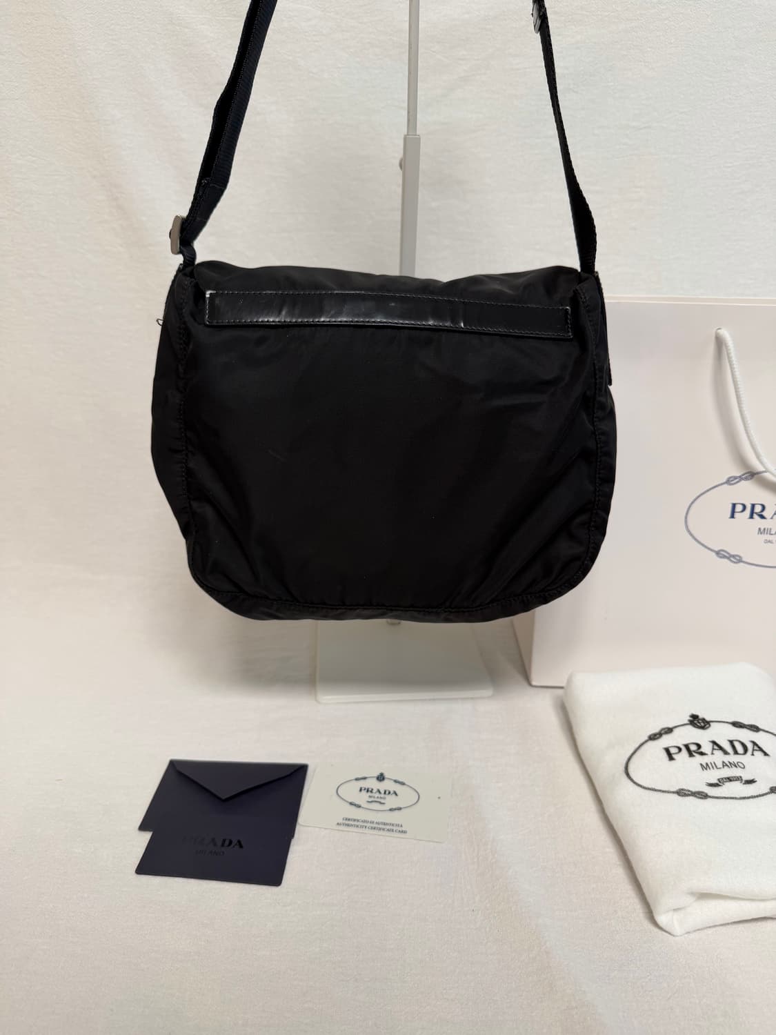 정품 프라다 포코노 나일론 블랙 크로스백 메신저백 숄더백 주우재백 상품이미지5