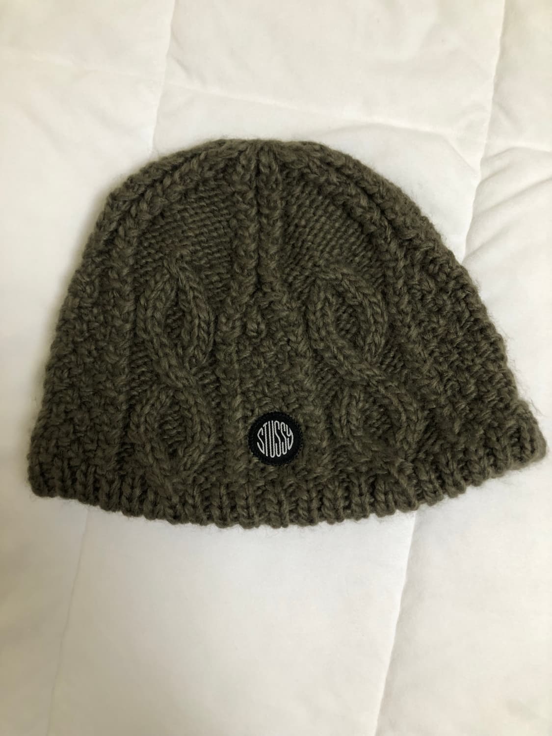 스투시 스컬캡 케이블 니트 브라운 상품이미지3