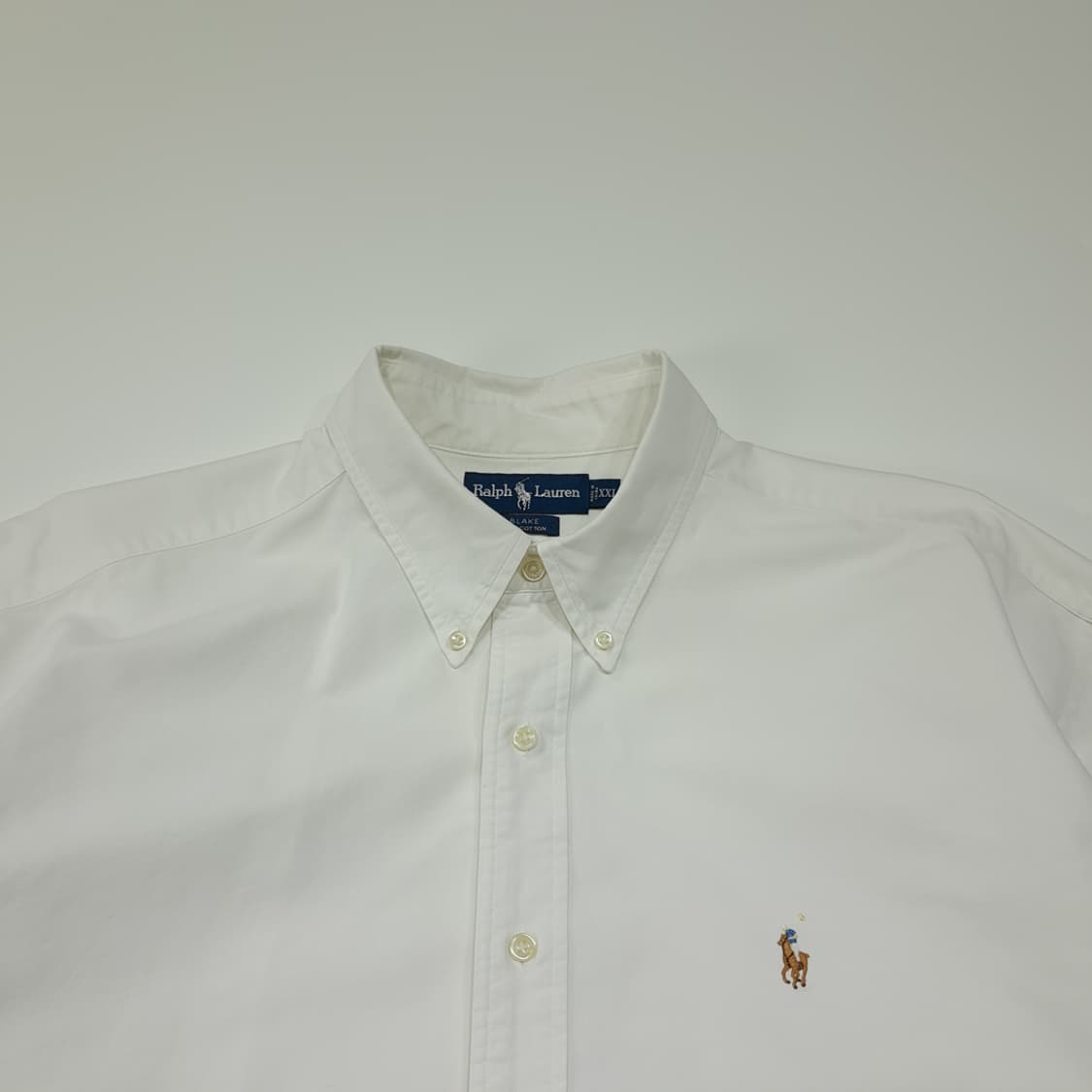 CL403 2XL 폴로 90s 코튼 멀티포니 화이트 셔츠 남방 상품이미지2