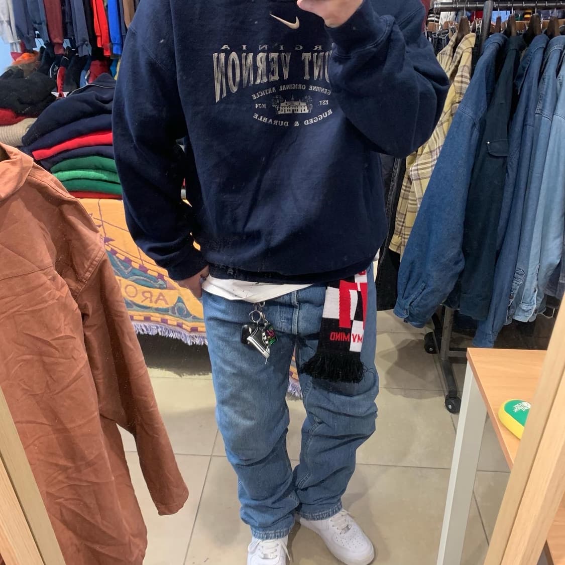 90's 나이키 빈티지 프린팅 맨투맨 스웻셔츠 L 상품이미지1