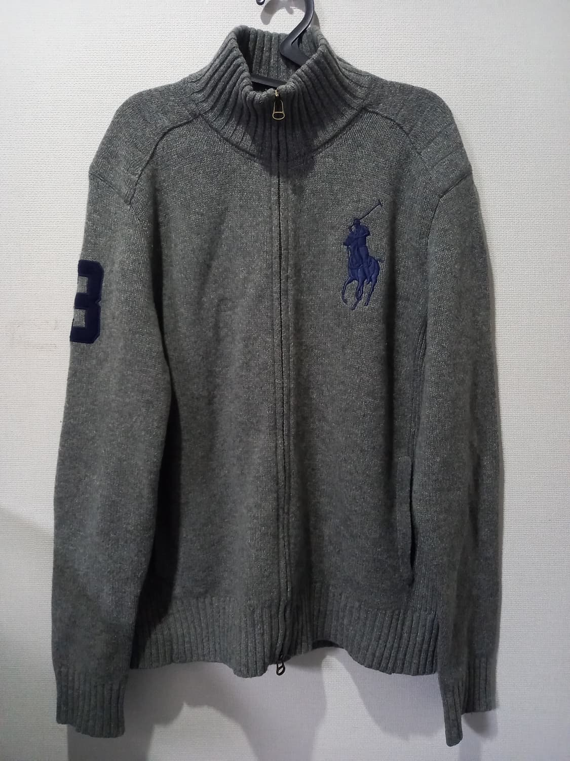 폴로 POLO 빅포니 니트집업 100/L 상품이미지1