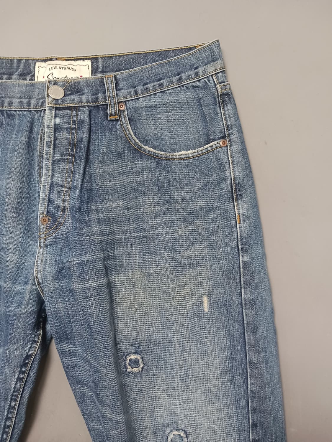 [36] 리바이스 시그니처 데미지 스테이 루즈진 청바지 상품이미지4