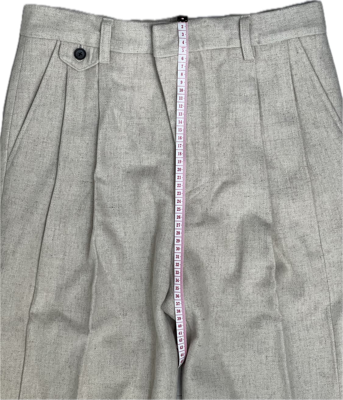 [S] STU 20FW 투턱 루즈핏 슬랙스 아이보리 상품이미지6