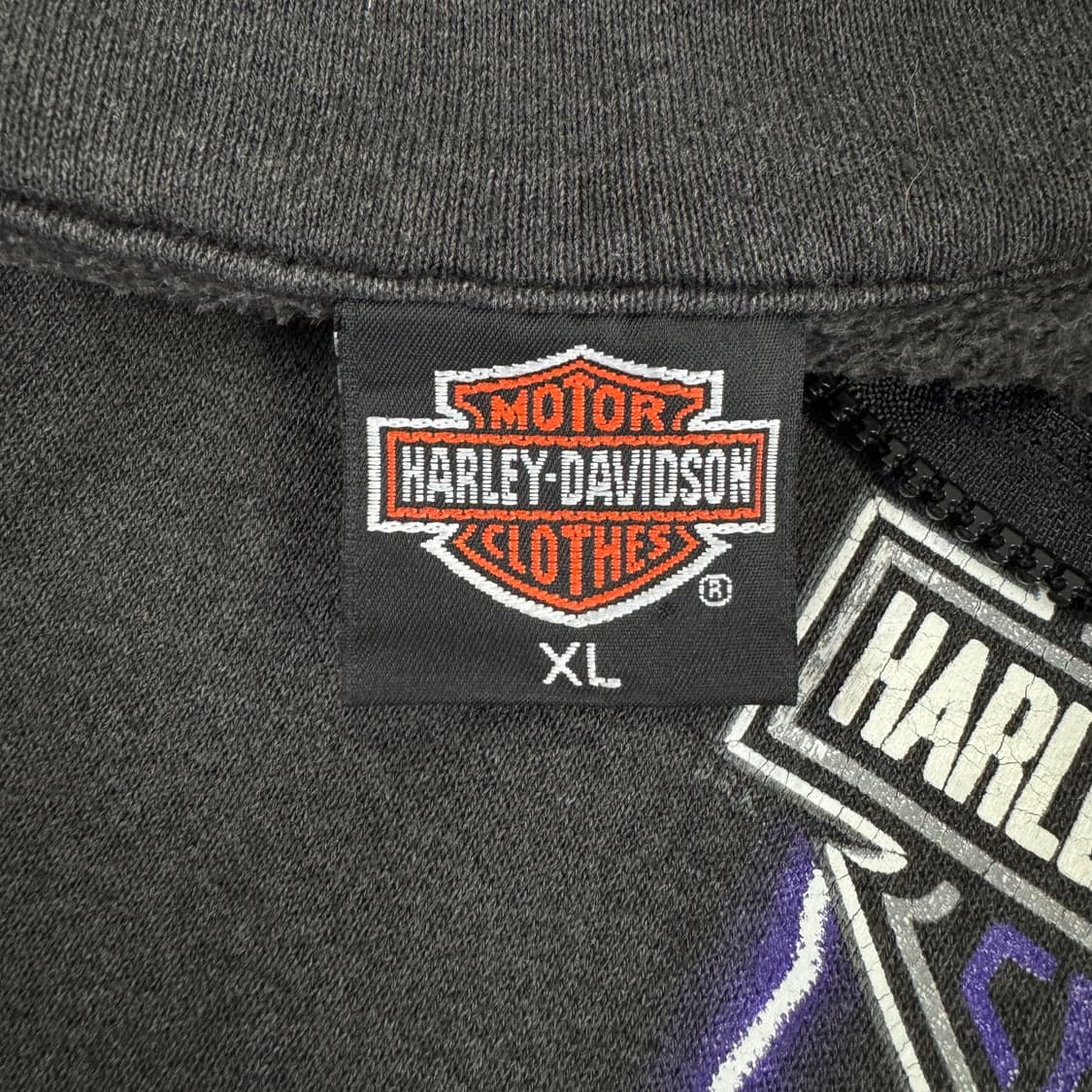 빈티지 90s 할리데이비슨 라이트닝 하프집업 스웻셔츠 맨투맨 상품이미지9