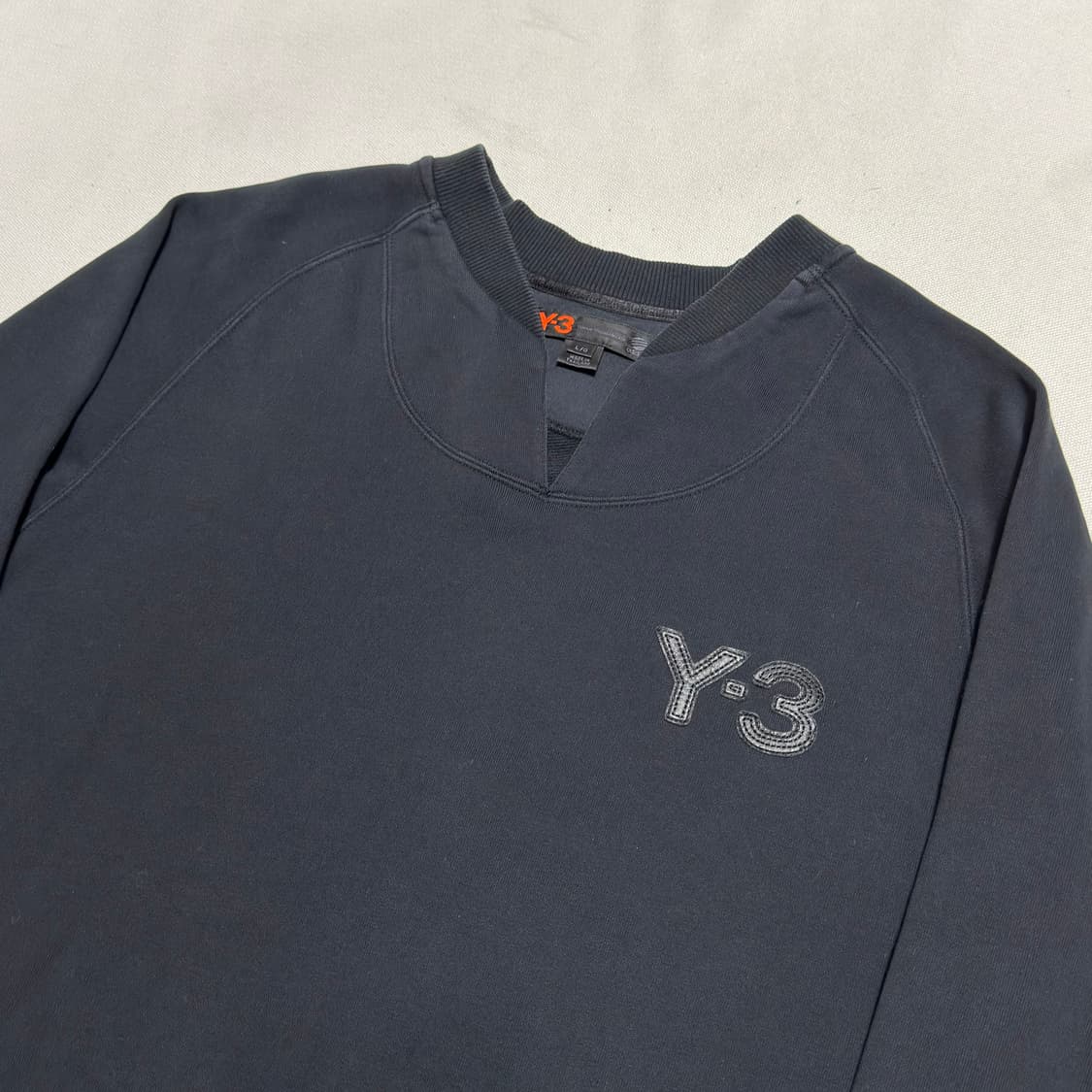 L Y-3 로고 패치 블랙 긴팔 티셔츠 상품이미지1