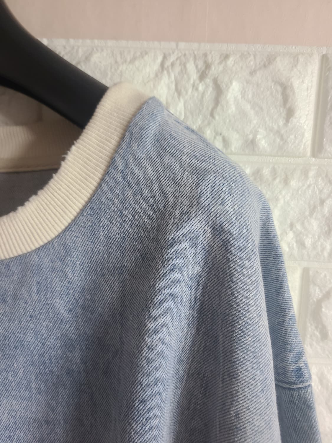 자라 데님 맨투맨 티셔츠(빅사이즈110이상) 상품이미지2