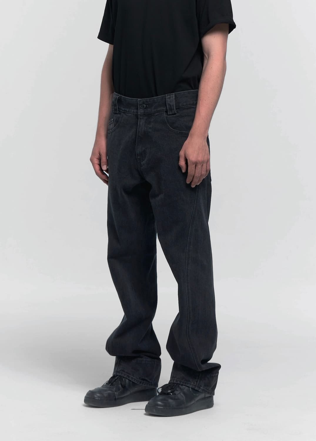 (미시착 새상품) 플라스틱프로덕트 MPA 워싱 데님 팬츠 - 블랙 / L 상품이미지3