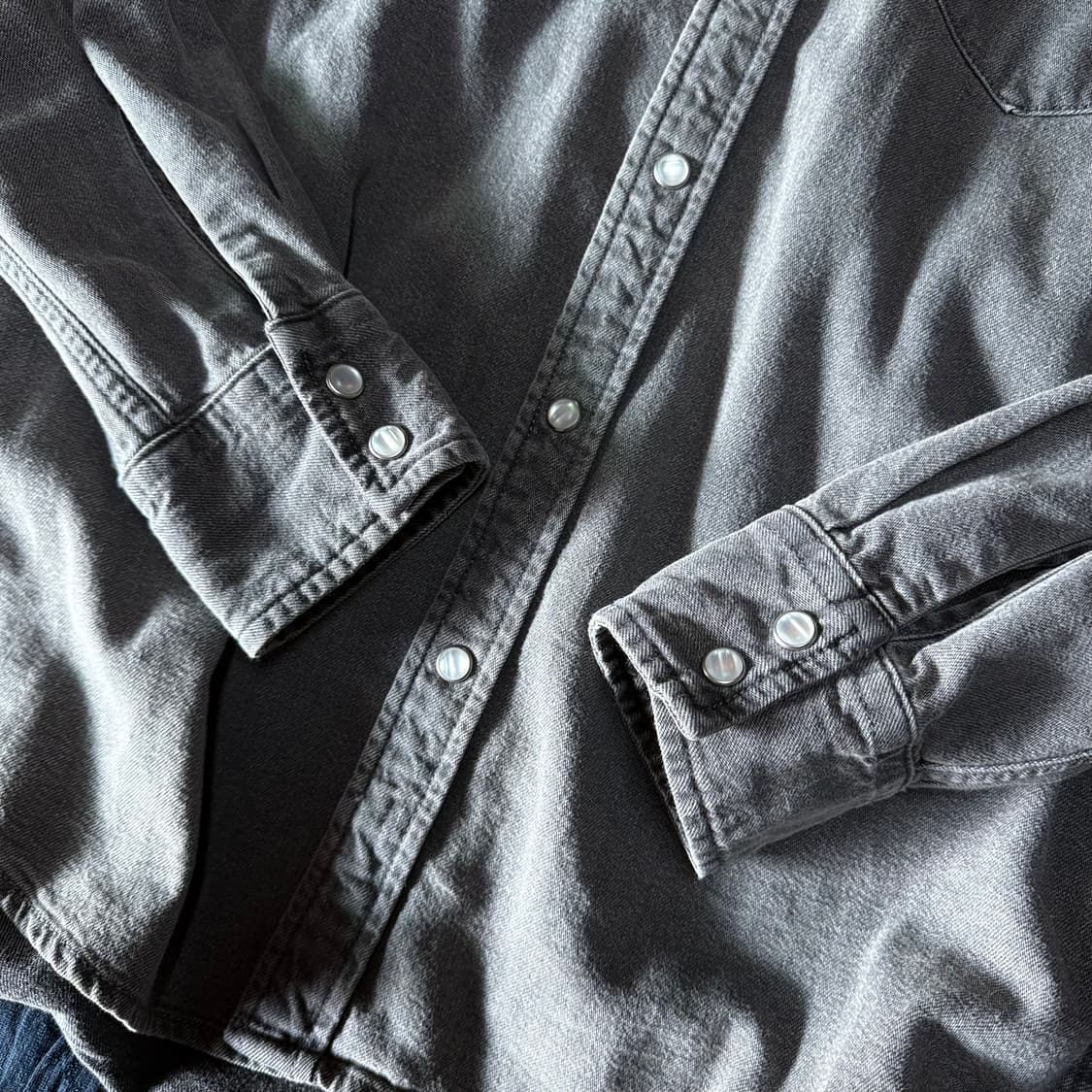 리바이스 흑청 데님 웨스턴 셔츠 M 상품이미지4