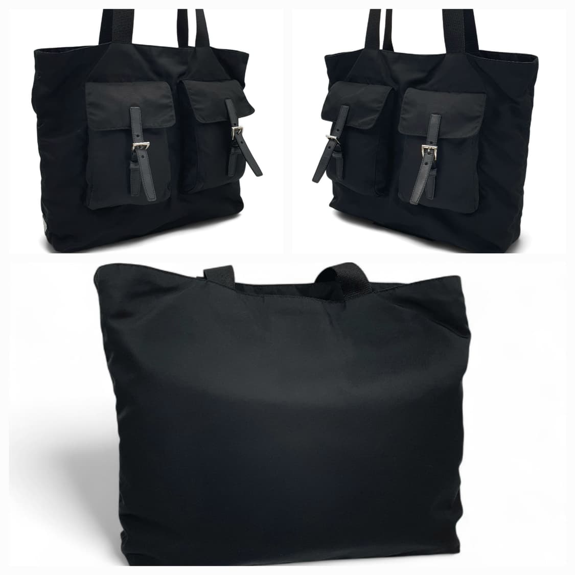 프라다 삼각로고 리나일론 투포켓 숄더백 쇼퍼백 상품이미지2