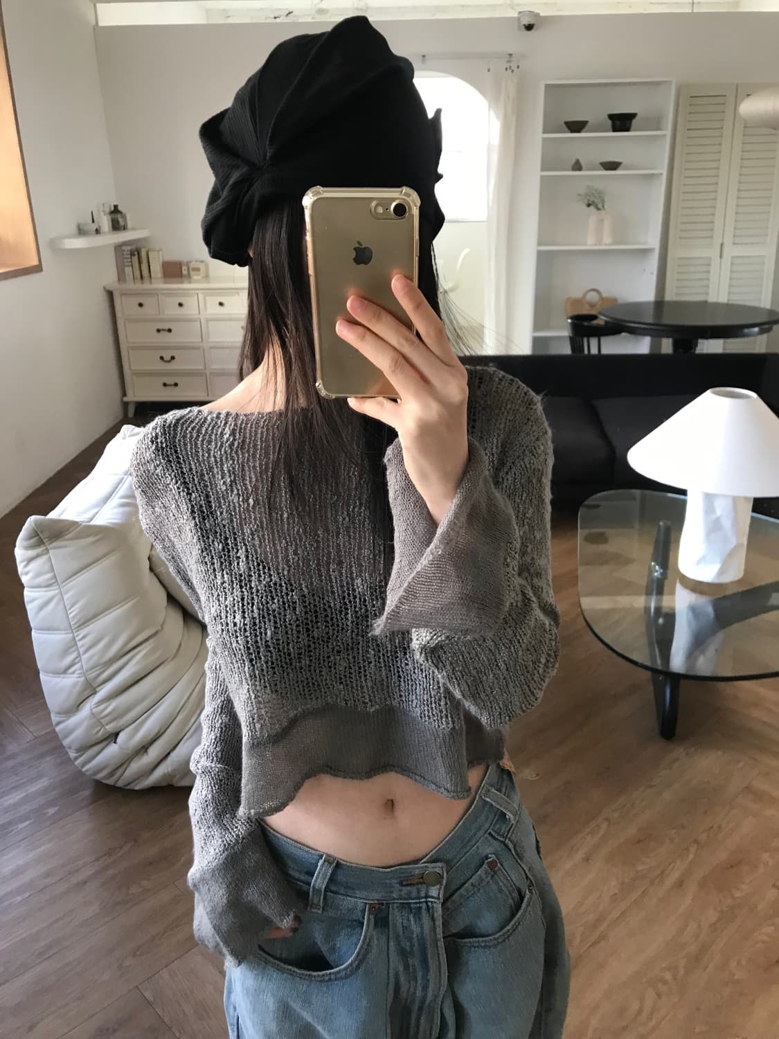 vintage net knit 상품이미지1