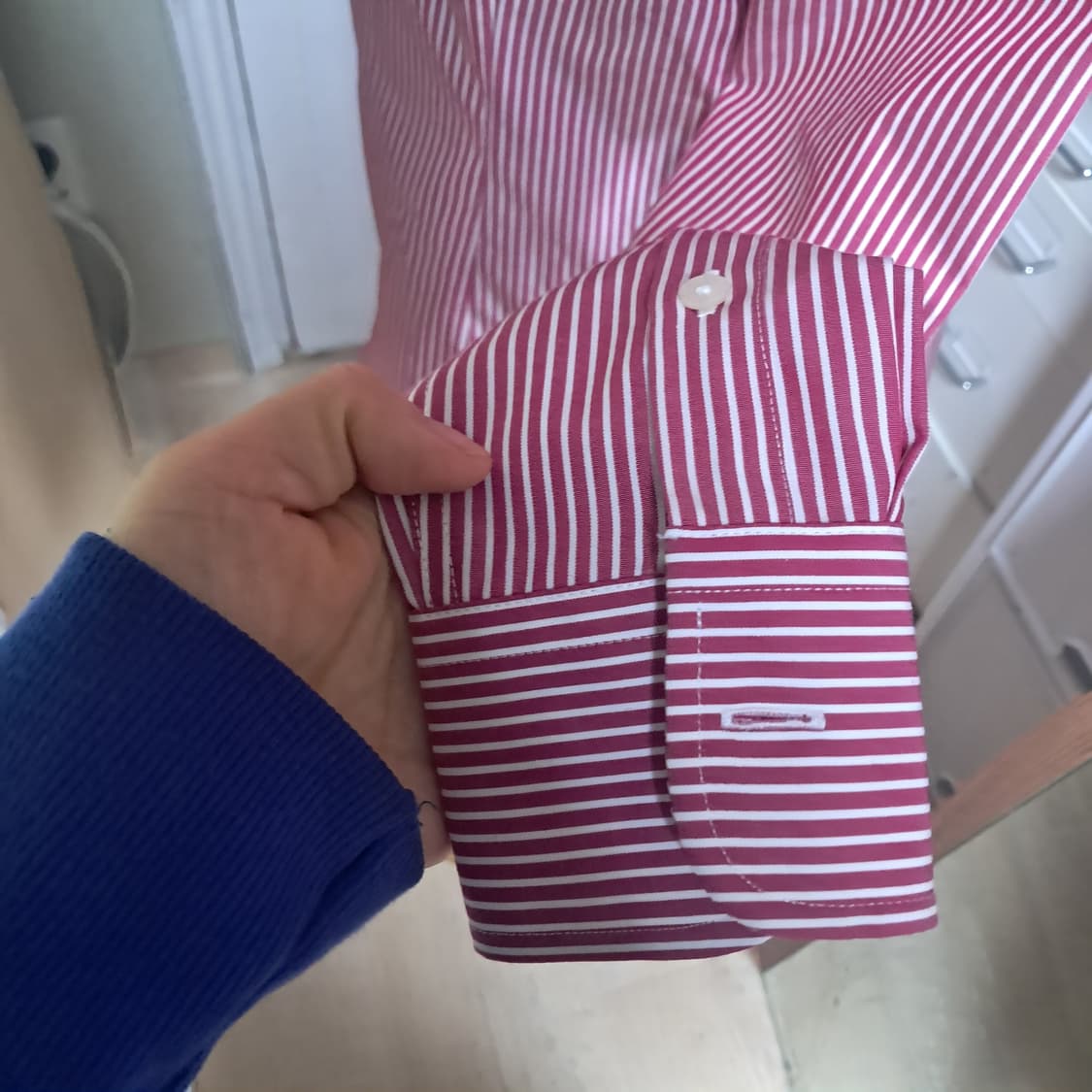 로렌 랄프로렌 스트라이프 셔츠 논아이론 XS(거의 새제품) 상품이미지5