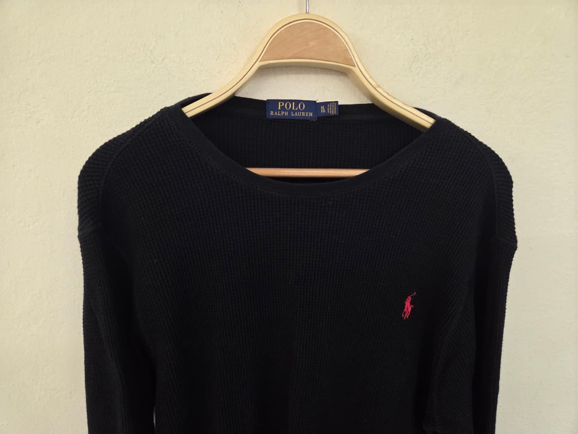 폴로 검정 긴팔 티셔츠 상품이미지5