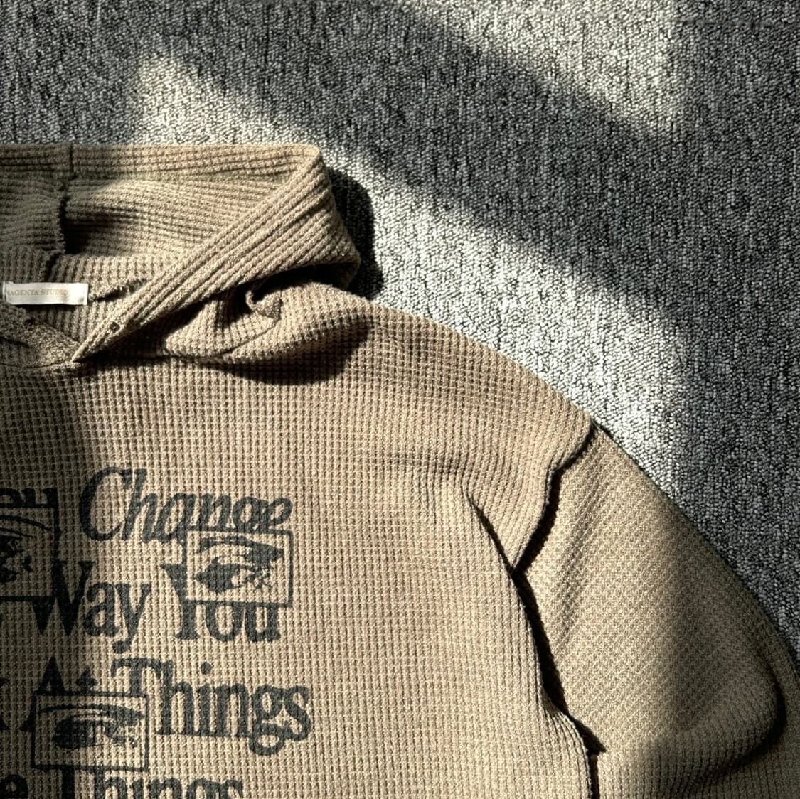 마젠타 스튜디오 카키 골지 후드 슬리브 상품이미지4