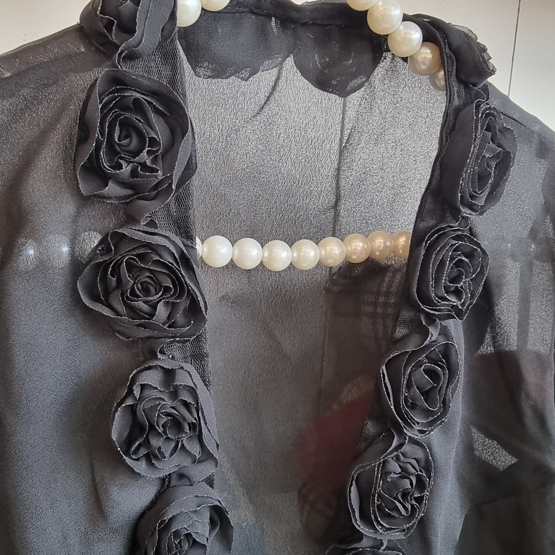 블랙 로즈 쉬폰 볼레로 상품이미지4