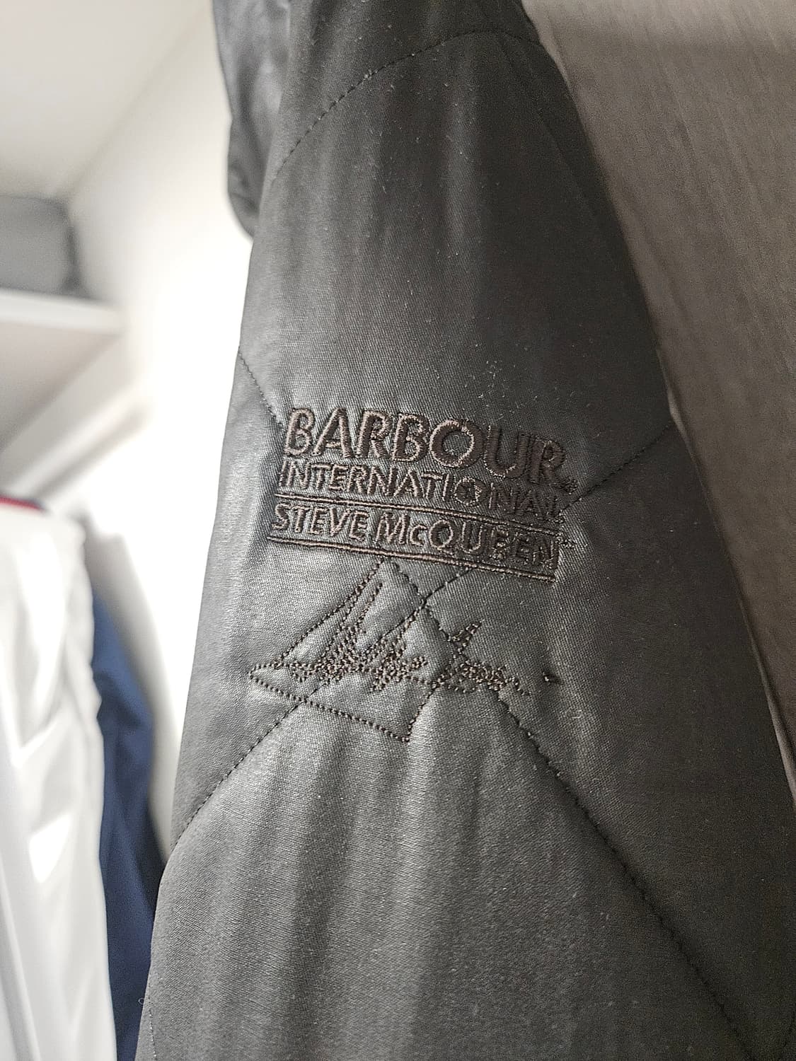 [L] 바버 X 스티브 맥퀸 퀼팅 자켓 블랙 상품이미지6