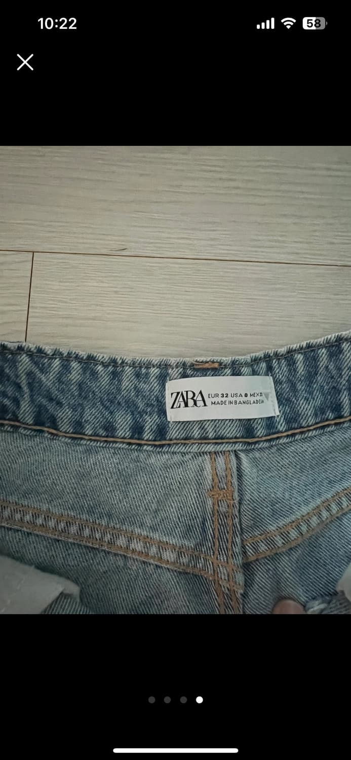 자라 데님 버뮤다팬츠 상품이미지4