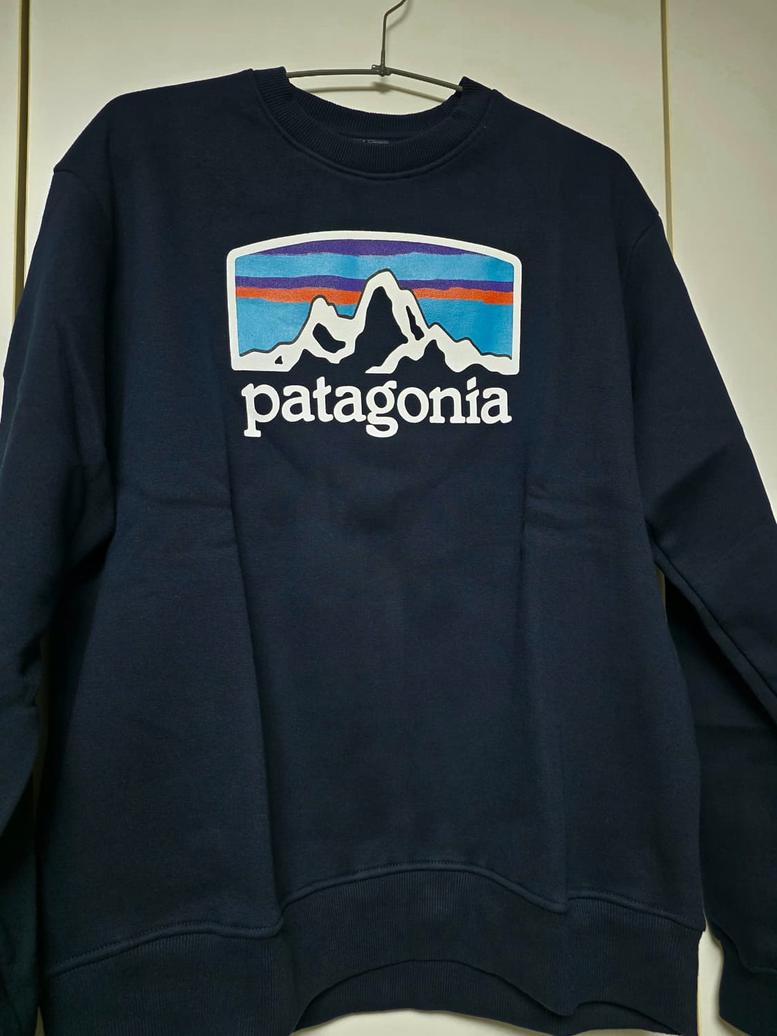 파타고니아 네이비 기모맨투맨 티셔츠 S 상품이미지1