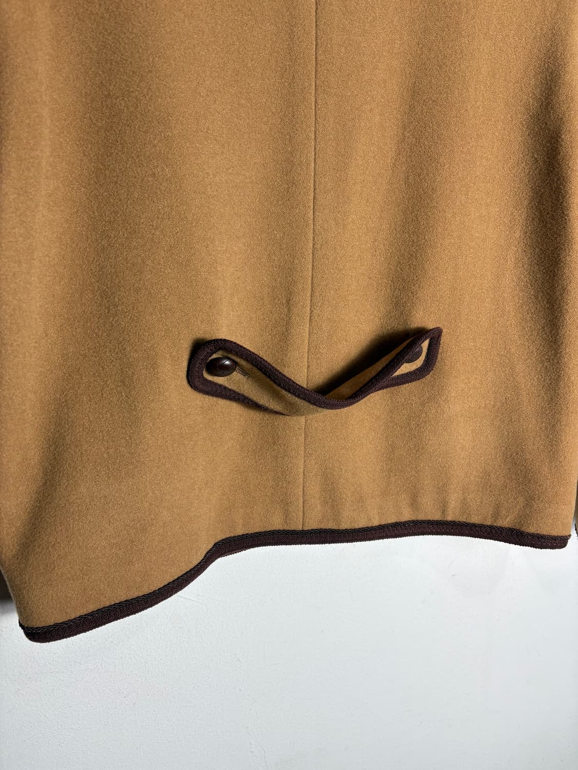 여성 노카라 울 카멜 자켓 상품이미지5