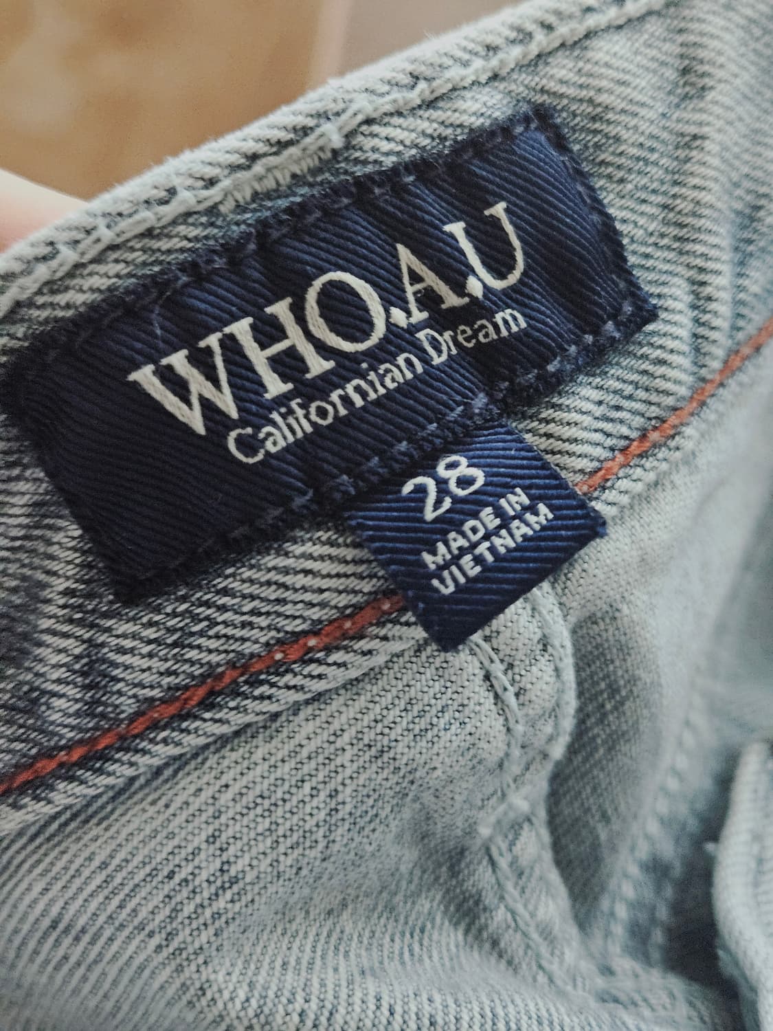 와이드 데님 / WHTJE4911M / (56)Light Indigo 상품이미지5