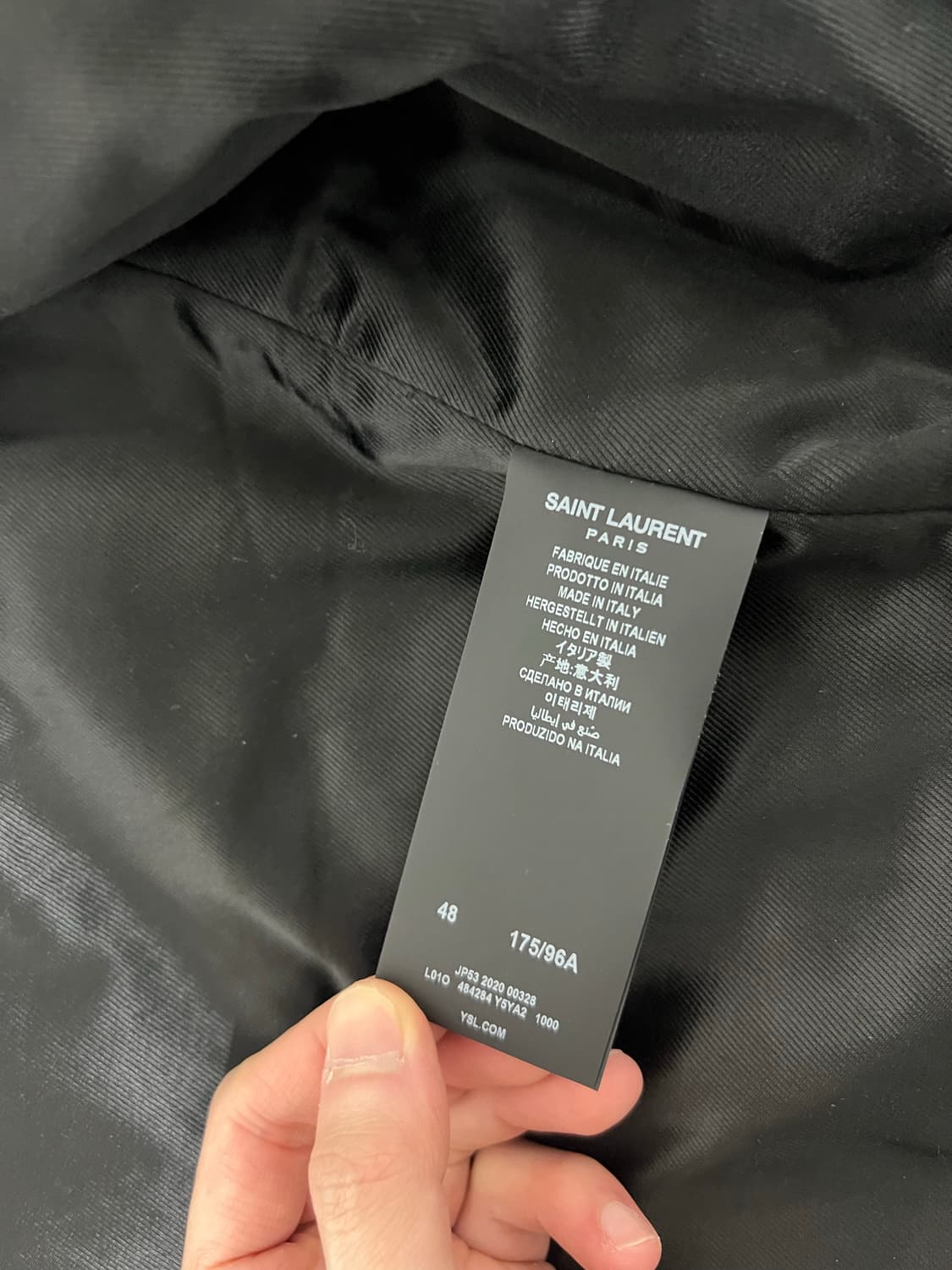 생로랑 L01 램스킨 라이더 자켓 48 상품이미지3