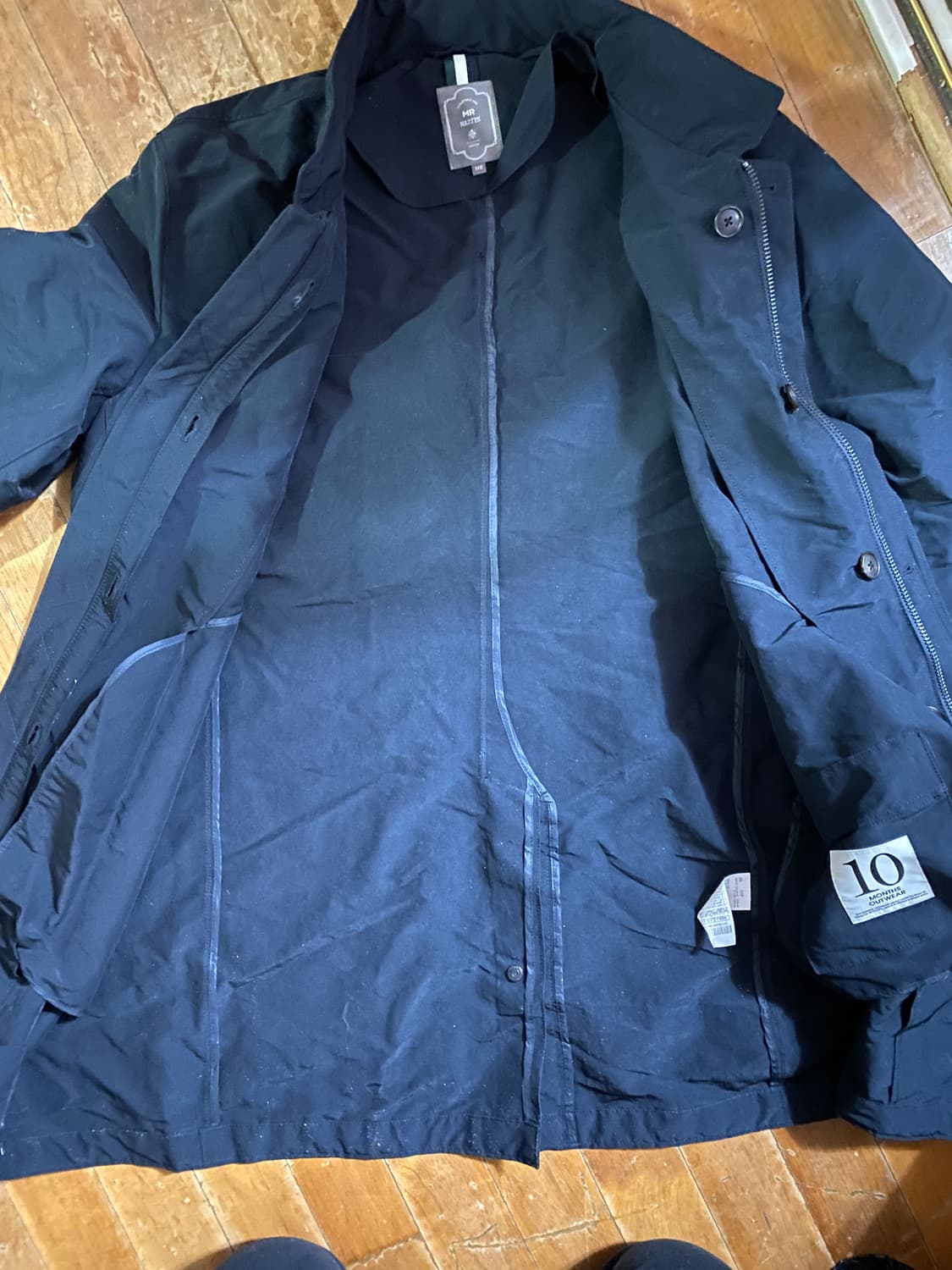 HAZZYS 남성 디테쳐블 구스다운 패딩 코트 110 블랙 상품이미지10