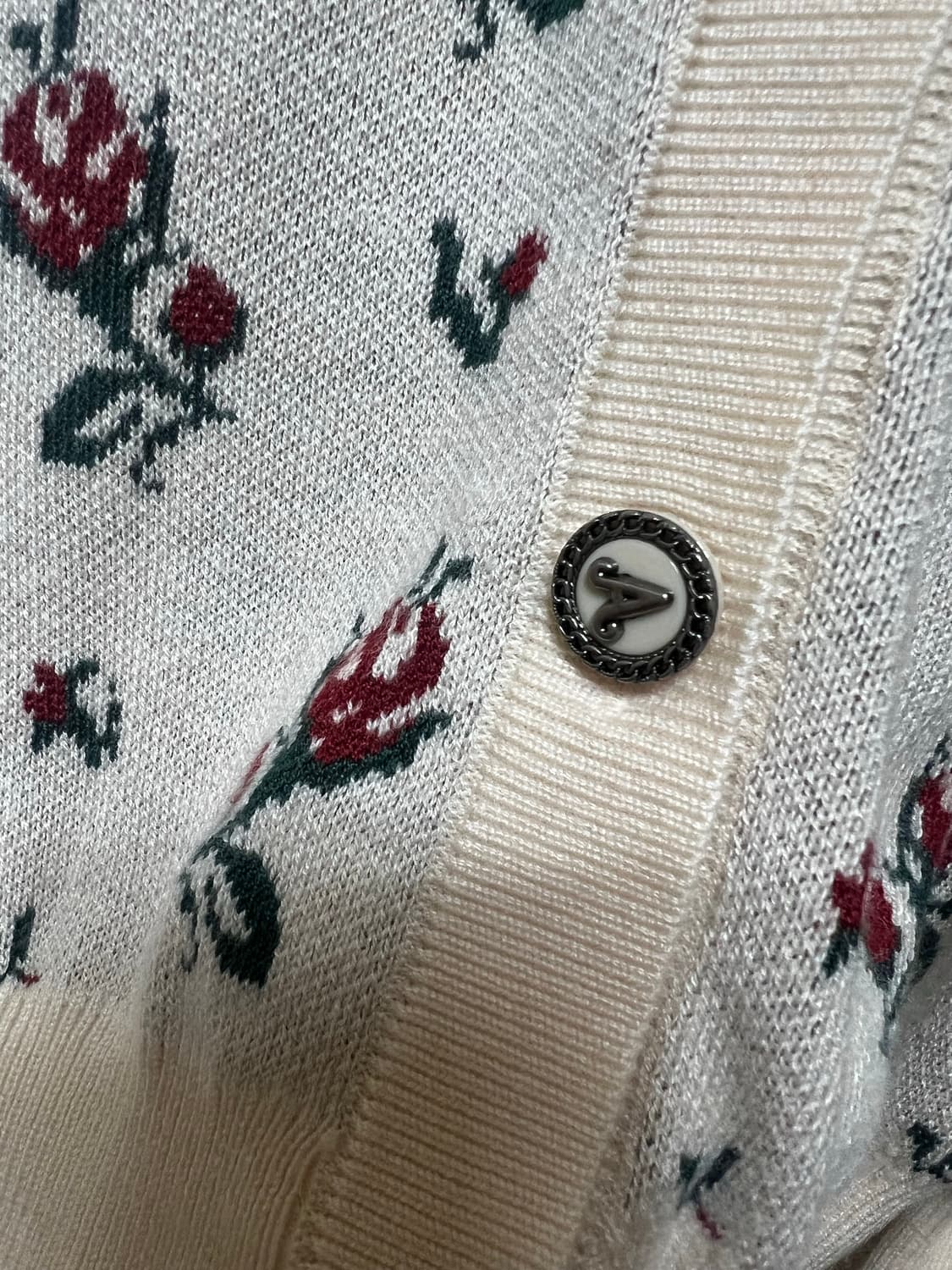 안나수이(Anna Sui) 빈티지 로즈 패턴 가디건 상품이미지5