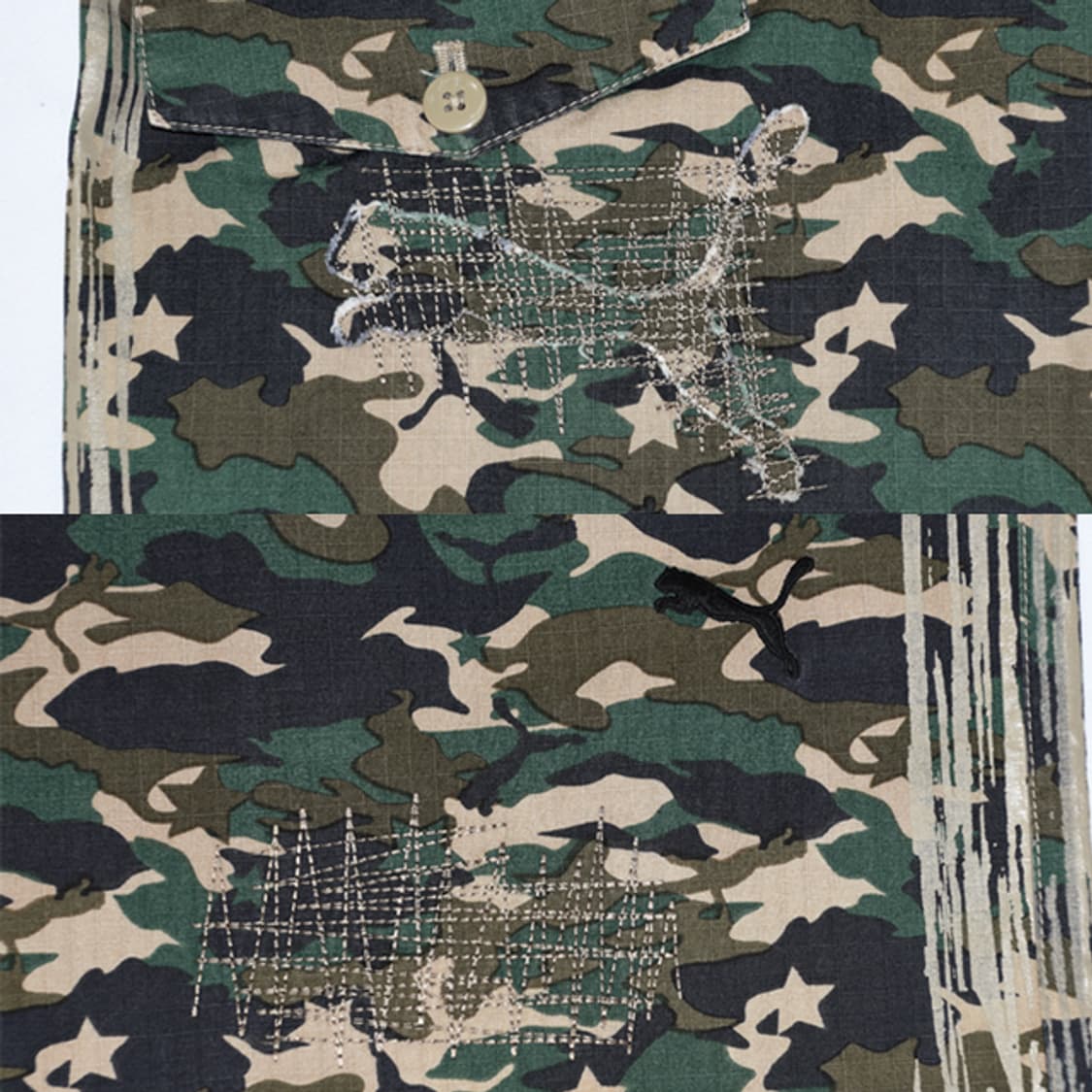 00s PUMA 밀리터리 카모 팬츠 상품이미지9
